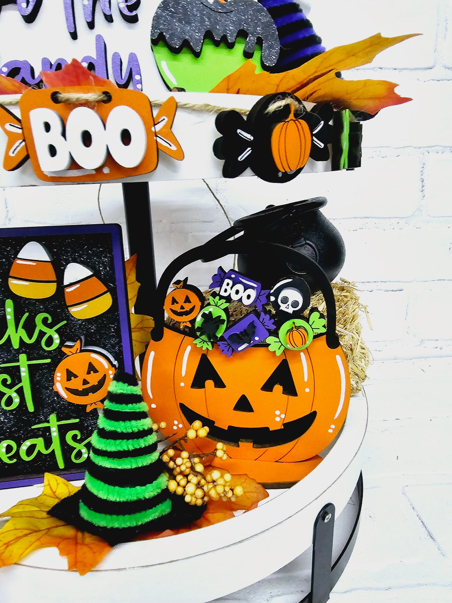 Halloween Candy Tiered Tray Set