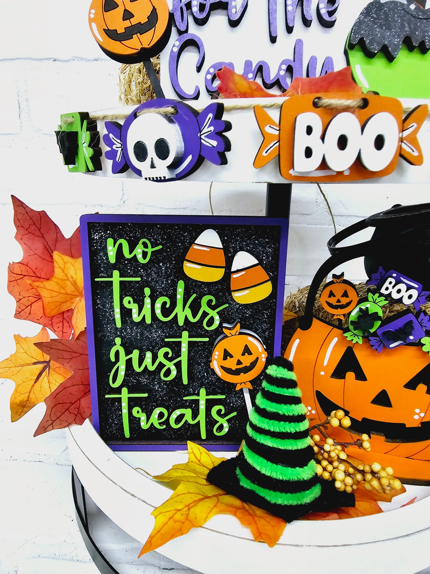 Halloween Candy Tiered Tray Set