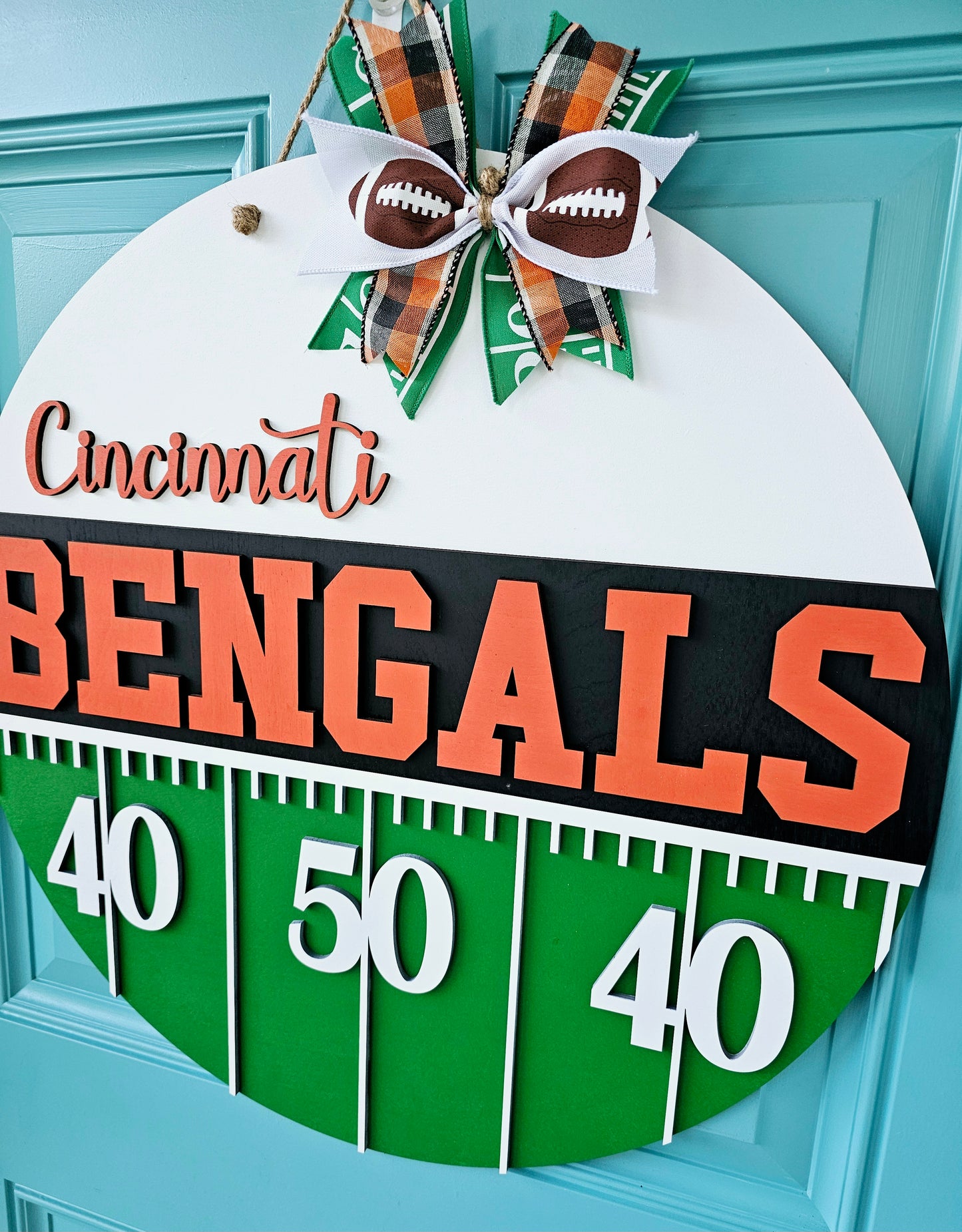 Bengals Yard Line Door Hanger