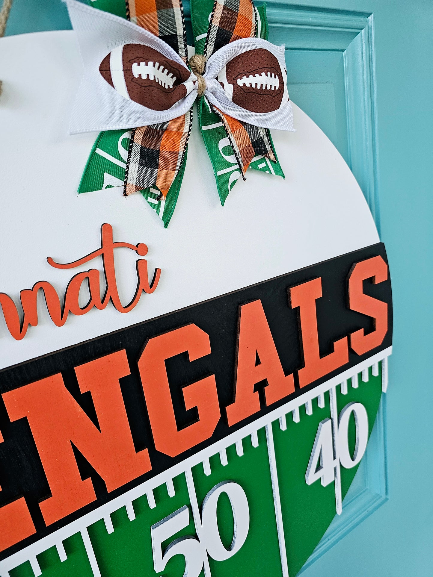 Bengals Yard Line Door Hanger