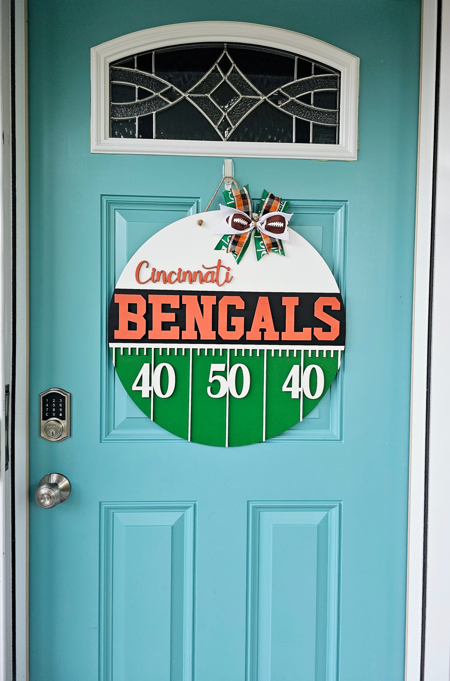 Bengals Yard Line Door Hanger