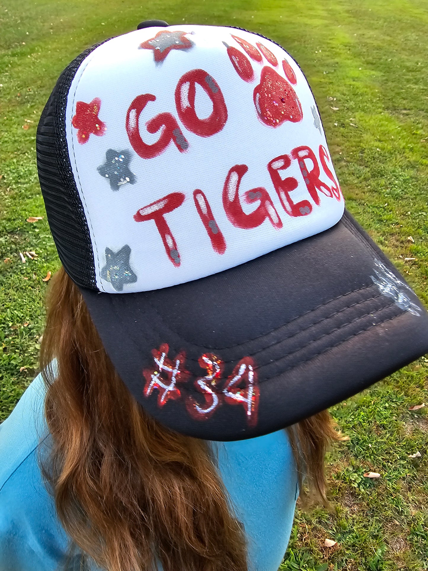 Team Spirit Hand painted Trucker Hats