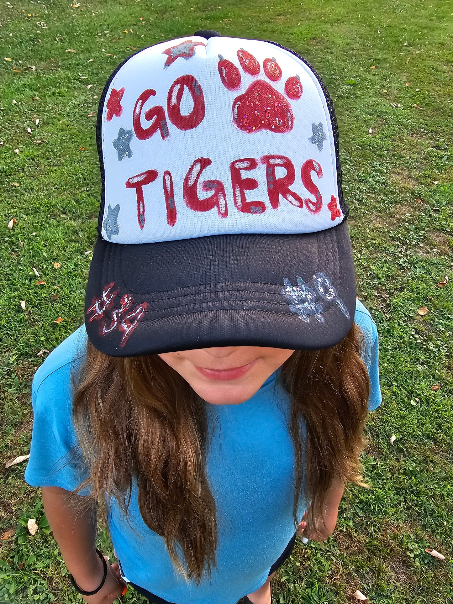 Team Spirit Hand painted Trucker Hats