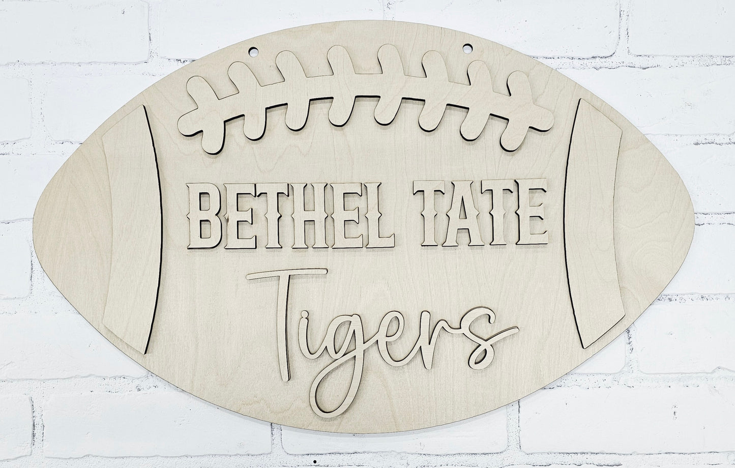 School Football Door Hanger