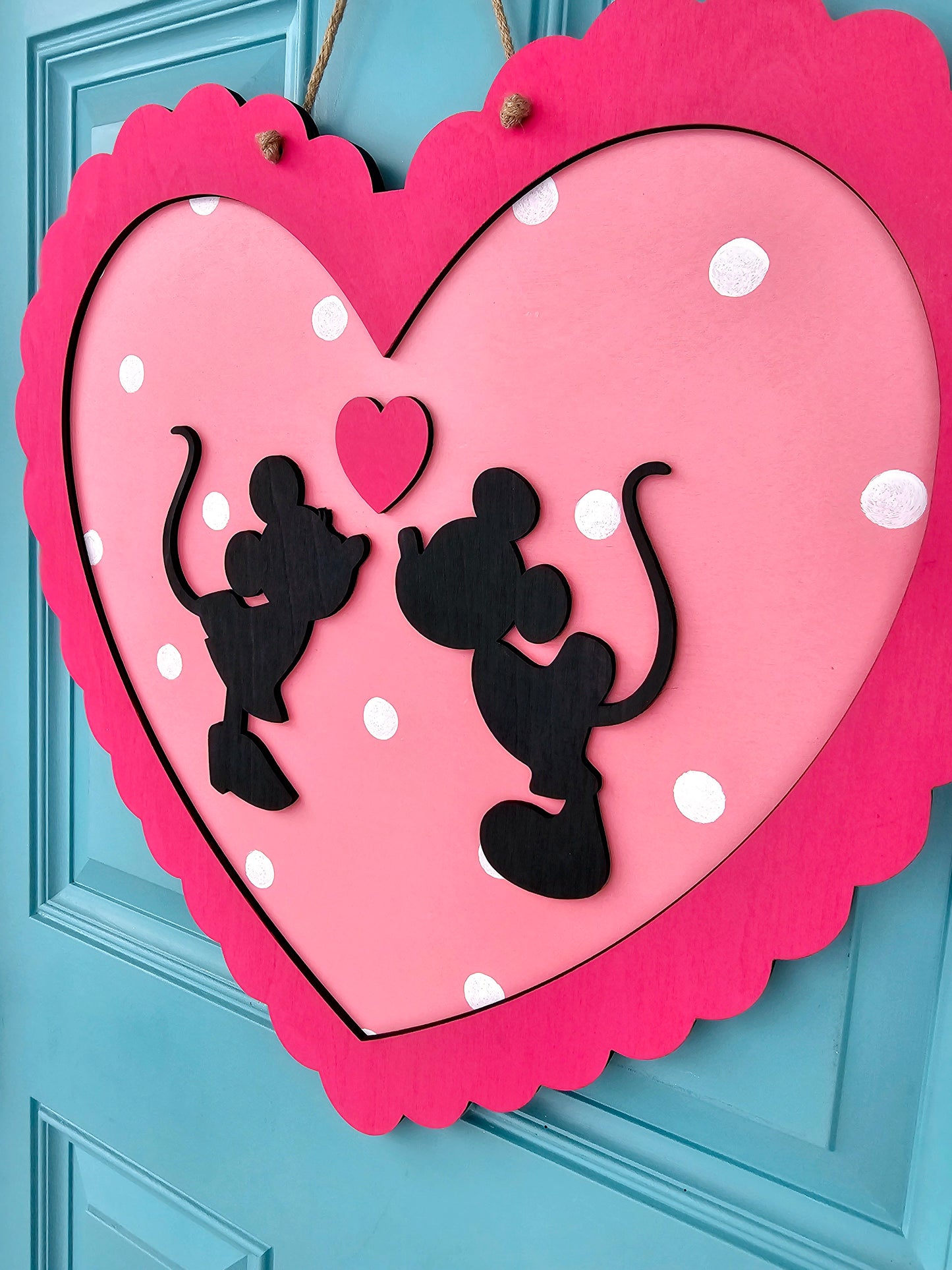 Valentines Day Mouse Door Hanger