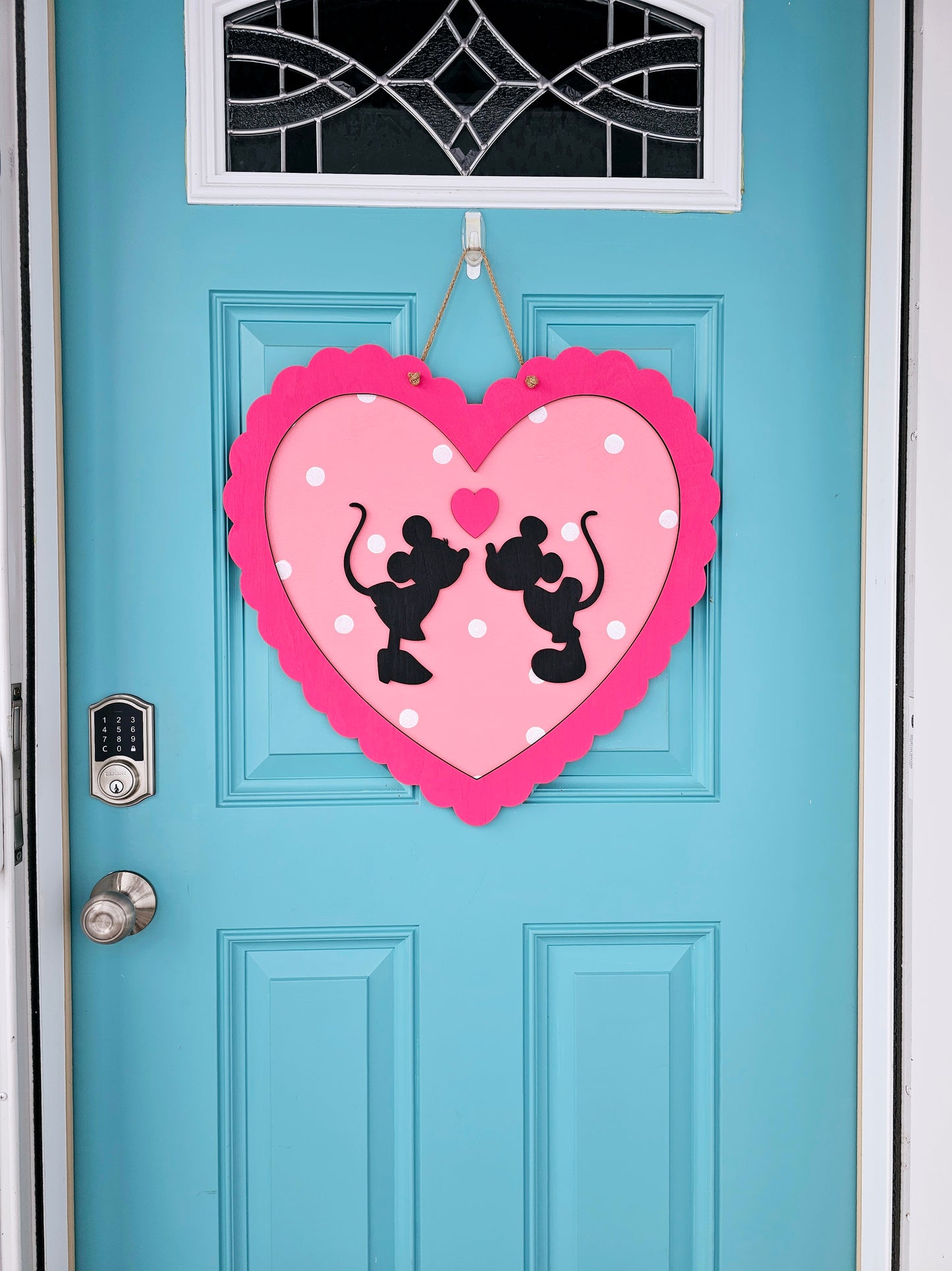 Valentines Day Mouse Door Hanger