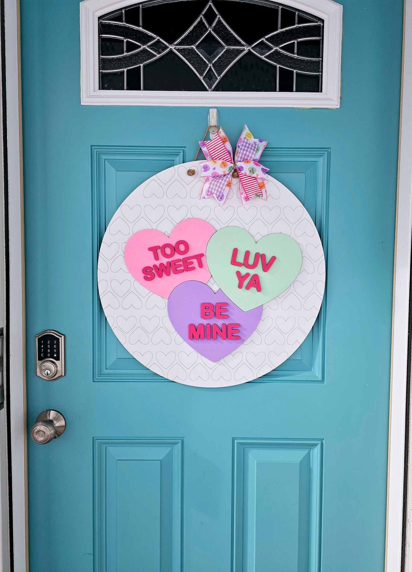 Conversation Heart Trio Door Hanger