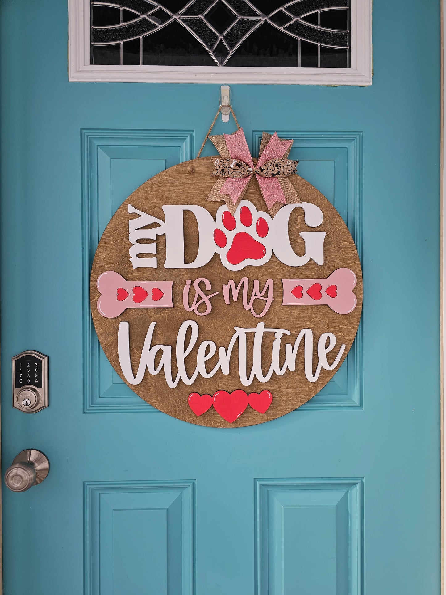 My Dog is my Valentine Door Hanger