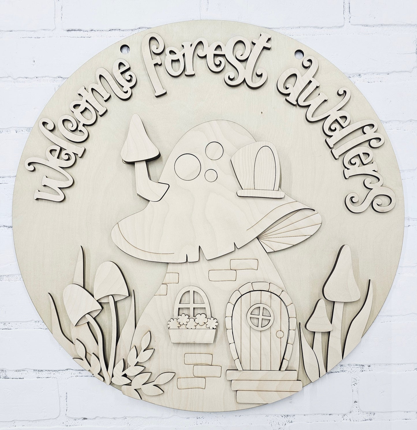 Welcome Forest Dwellers Door Hanger
