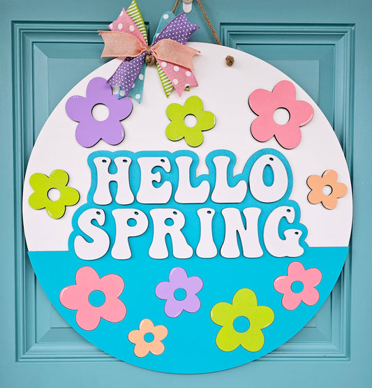 Spring Retro Door Hanger