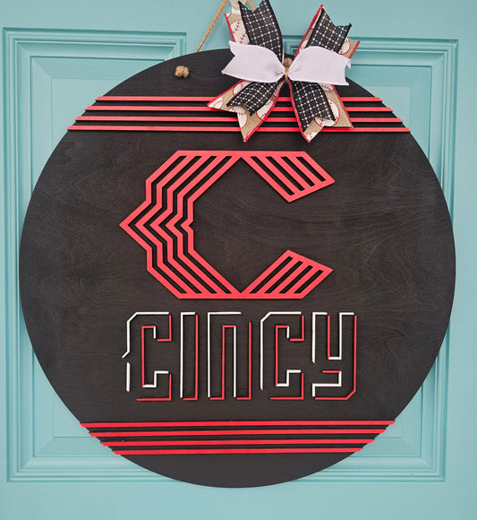 Cincinnati Reds City Connect Door Hanger