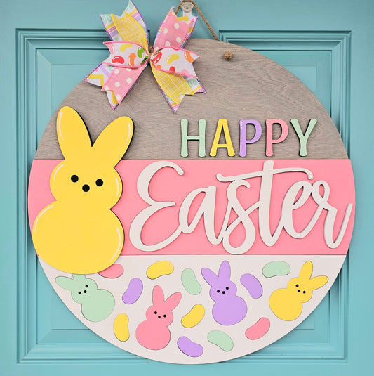 Jellybean Peeps Door Hanger