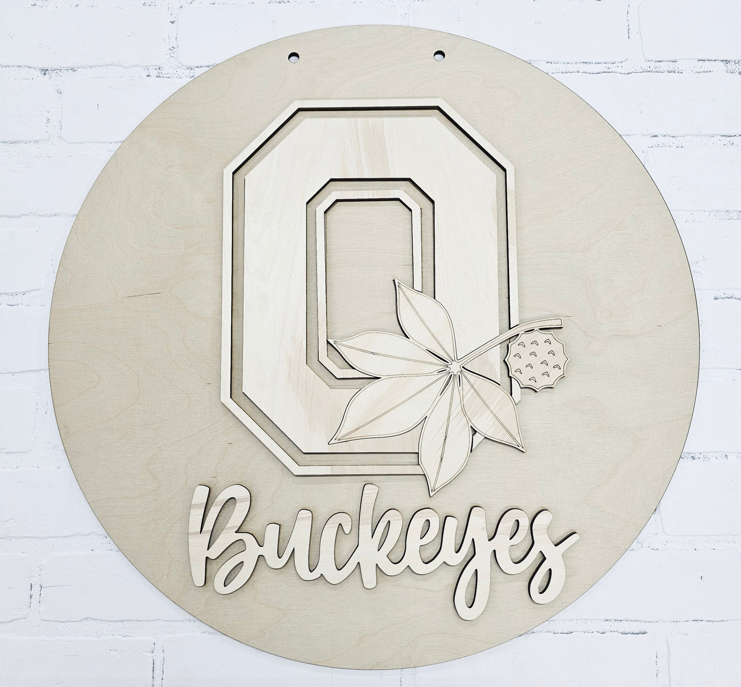 Ohio State Buckeye Door Hanger