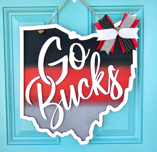 Go Bucks Ohio State Door Hanger