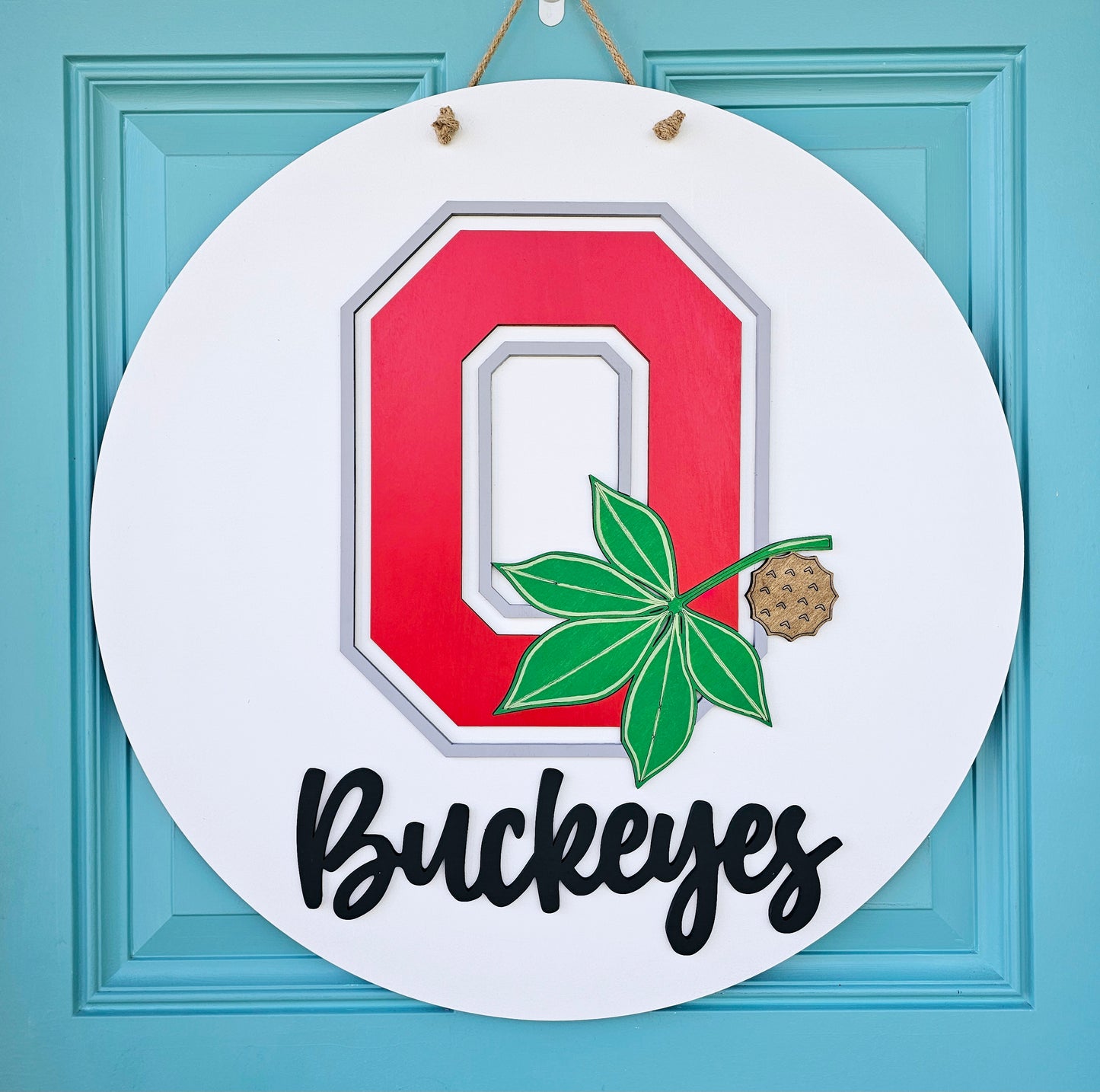 Ohio State Buckeye Door Hanger