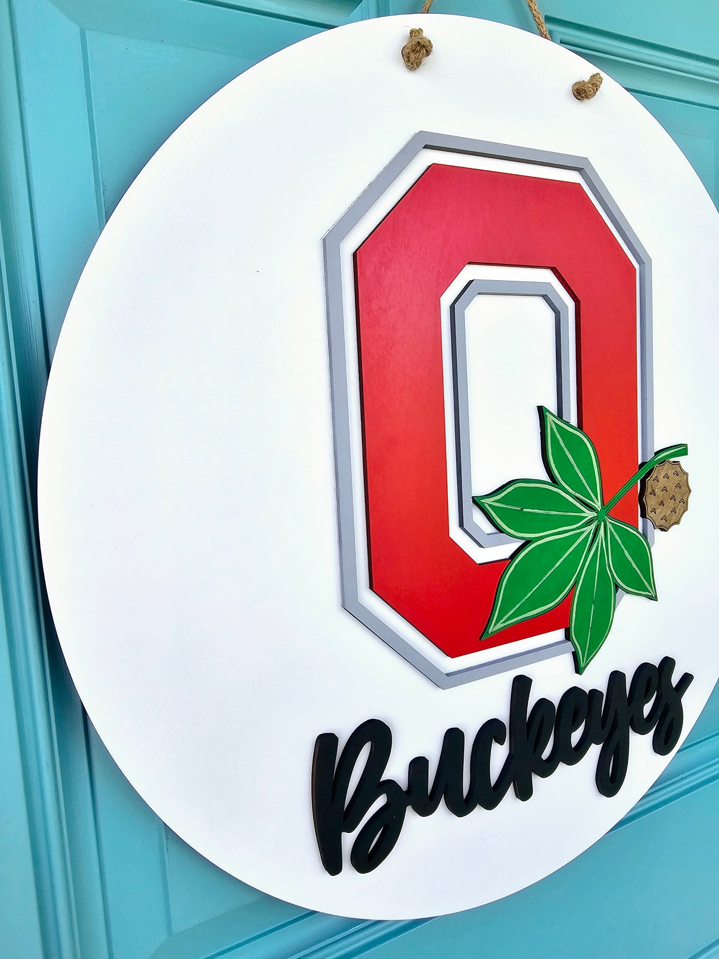 Ohio State Buckeye Door Hanger