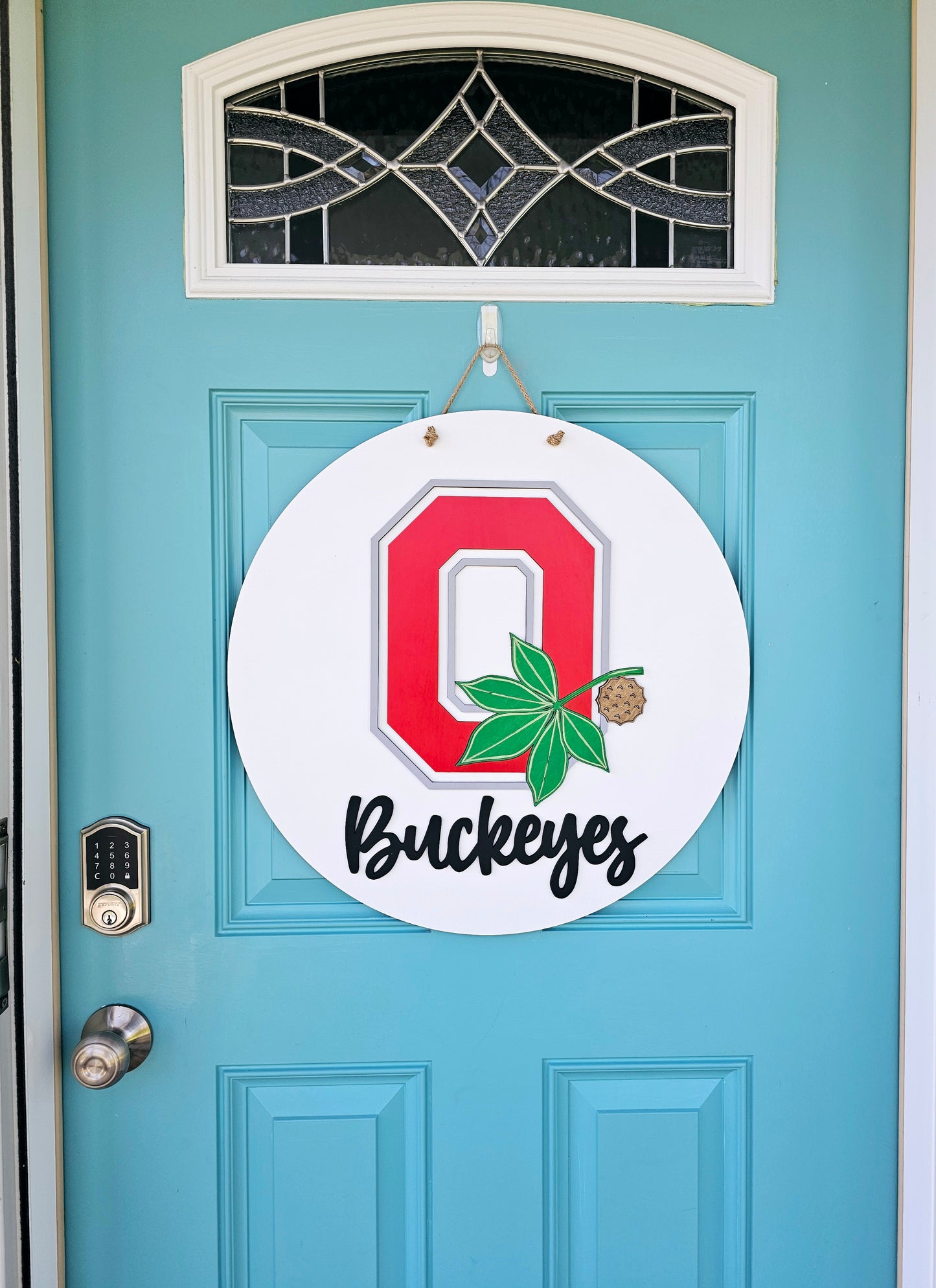 Ohio State Buckeye Door Hanger