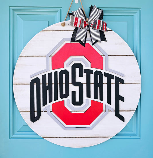 Ohio State Logo Door Hanger
