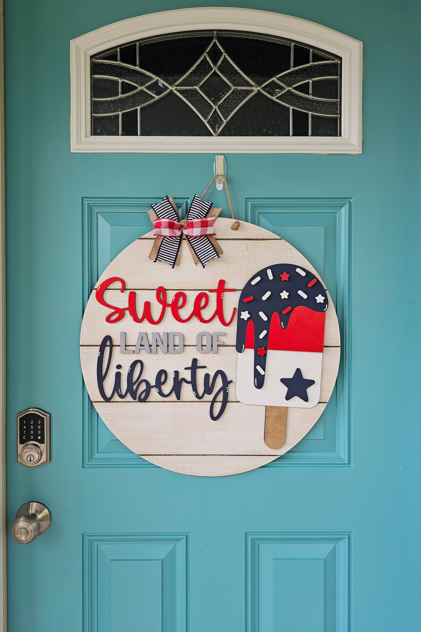 Sweet Land of Liberty Popsicle Door Hanger