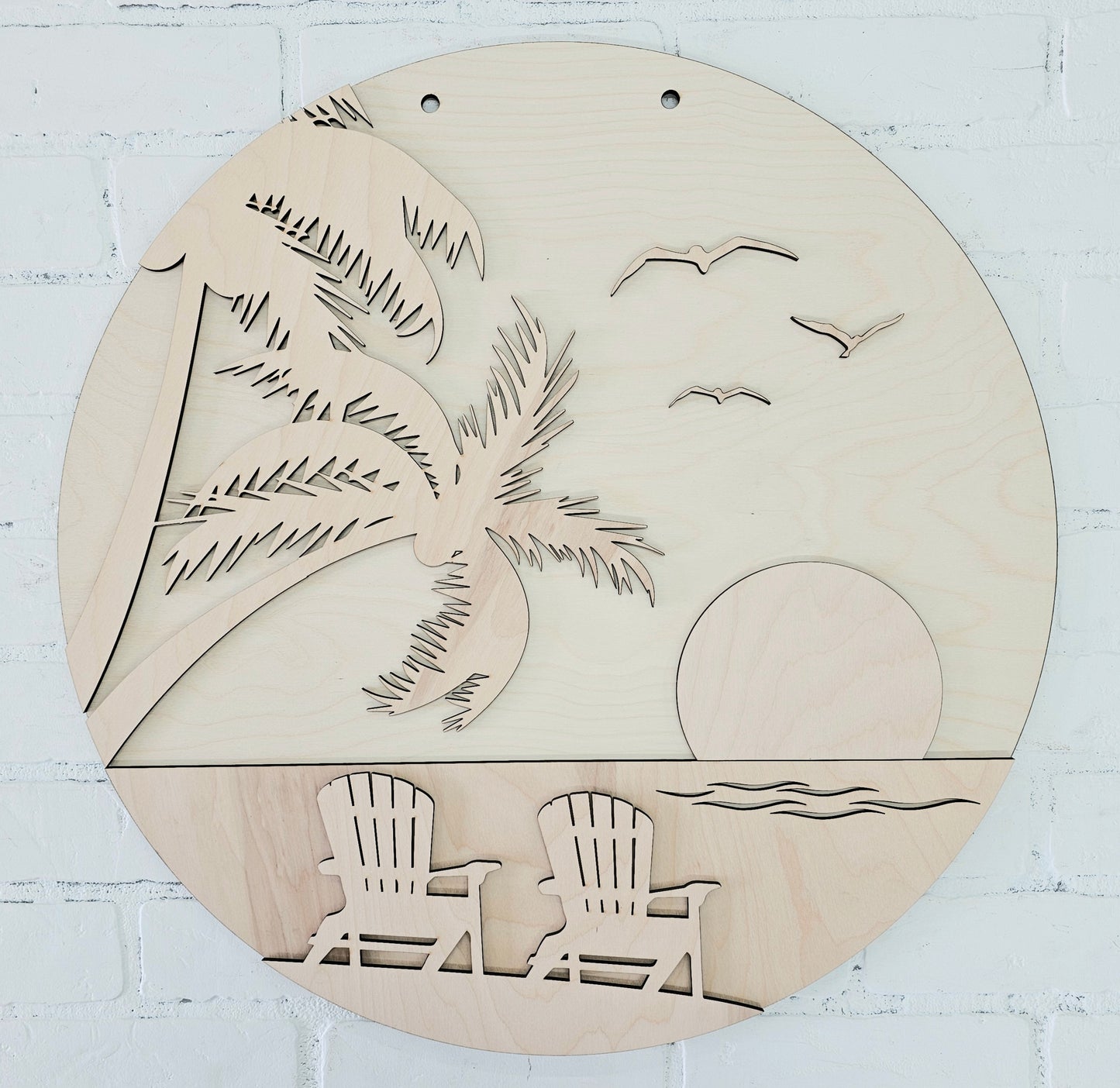 Beachy Sunset Door Hanger