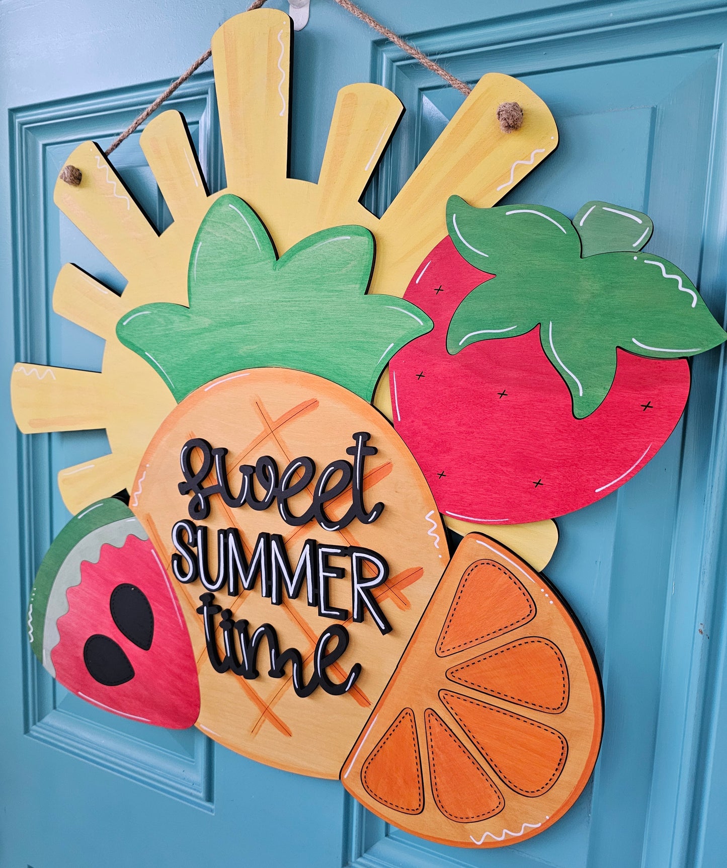 Sweet Summertime Fruit Door Hanger