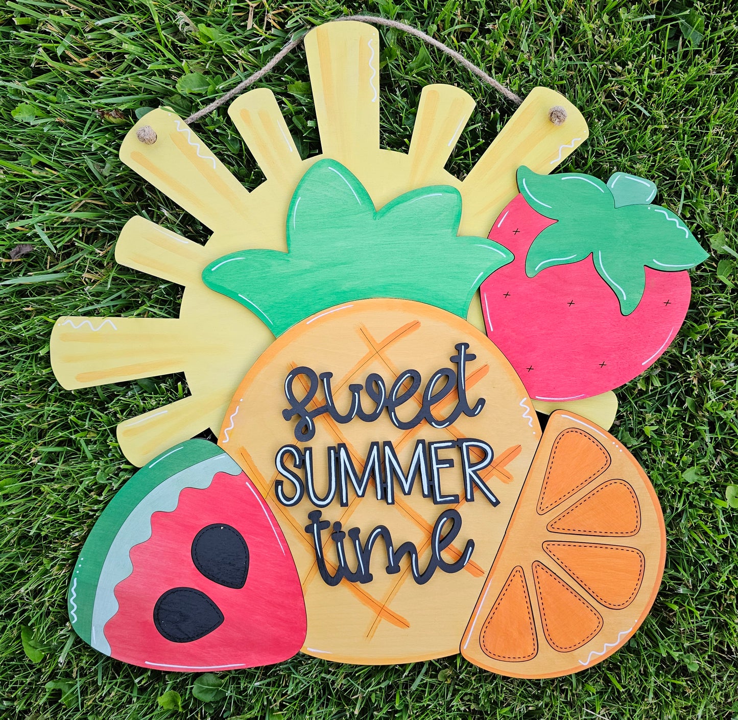 Sweet Summertime Fruit Door Hanger