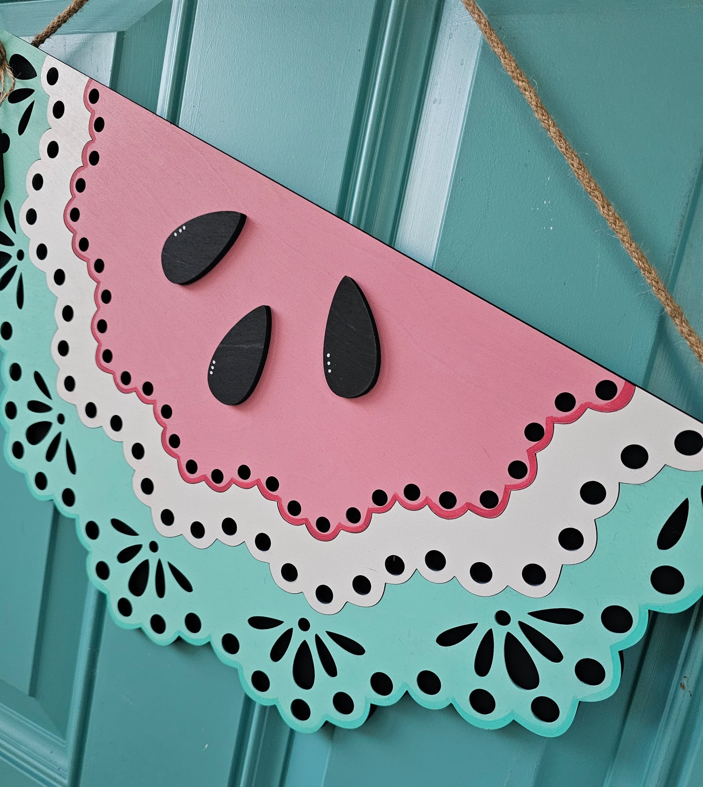 Hi Half Watermelon Door Hanger