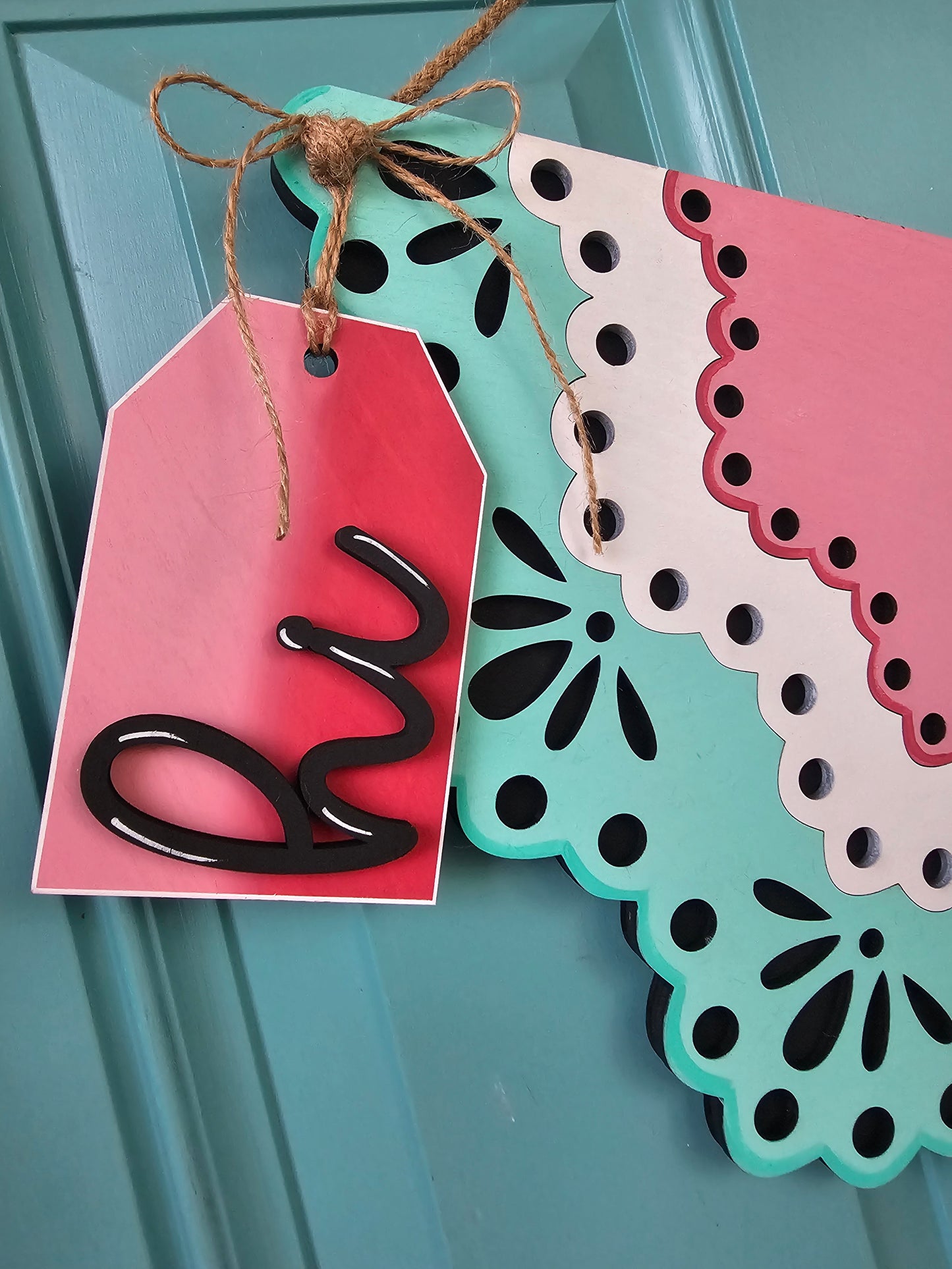 Hi Half Watermelon Door Hanger