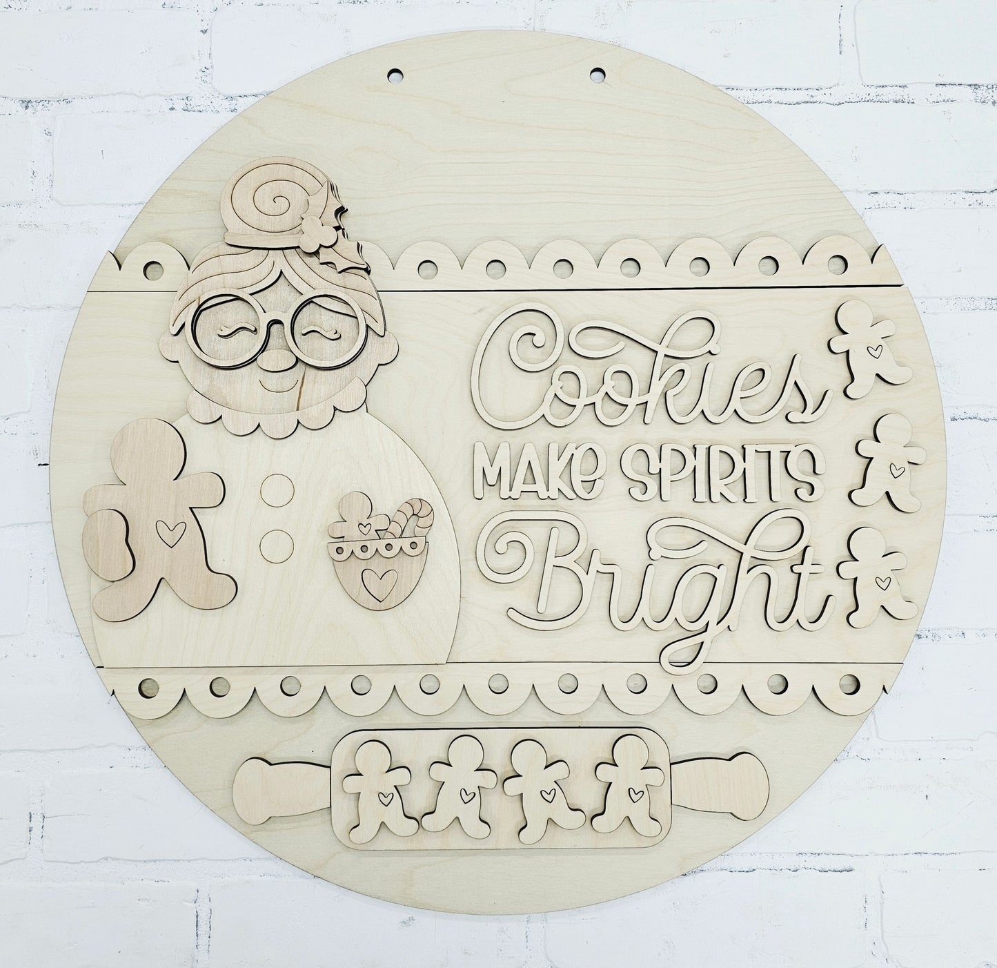 Cookies Make Spirits Bright Door Hanger