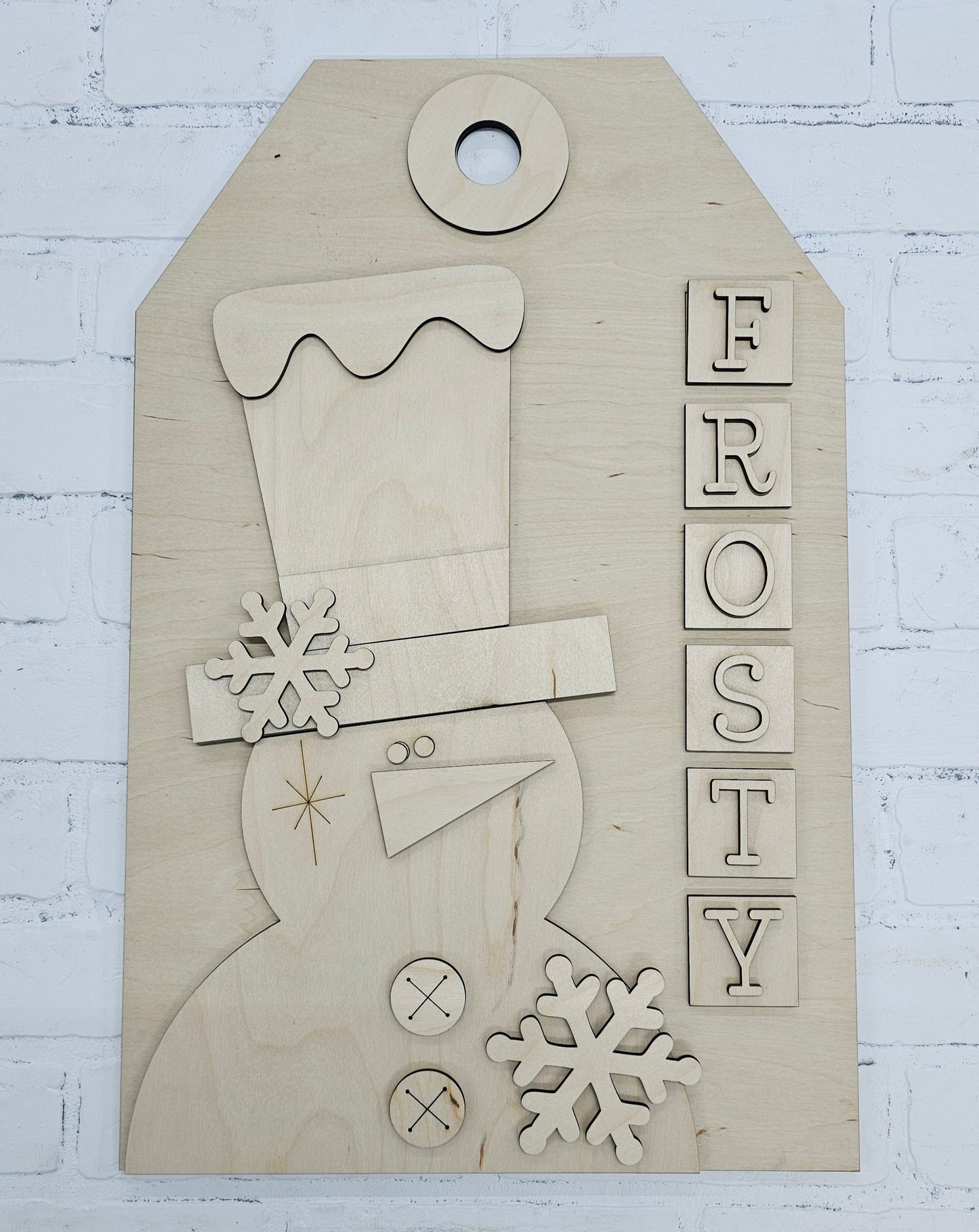 Frosty the Snowman Tag Door Hanger