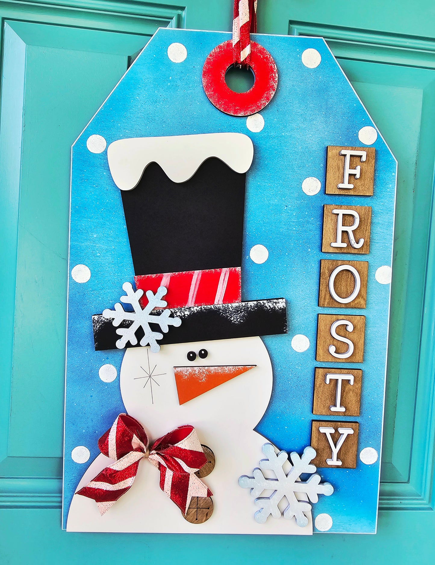 Frosty the Snowman Tag Door Hanger
