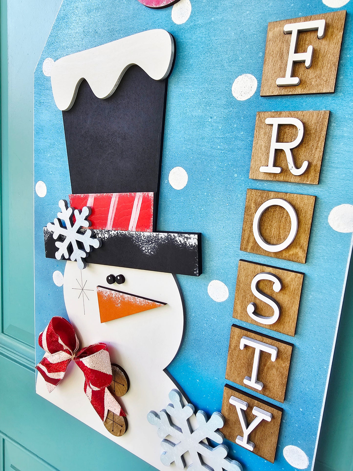 Frosty the Snowman Tag Door Hanger