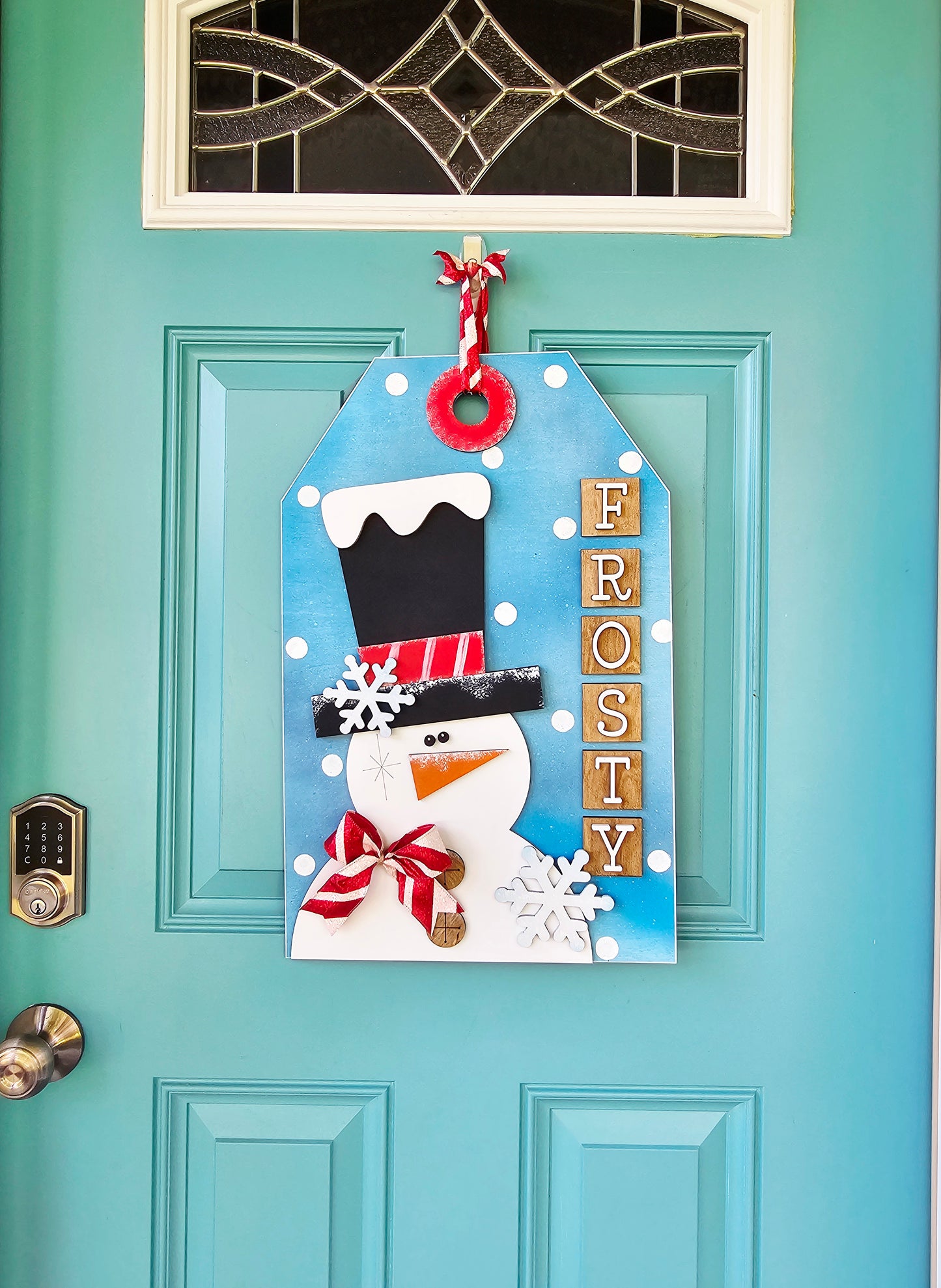 Frosty the Snowman Tag Door Hanger