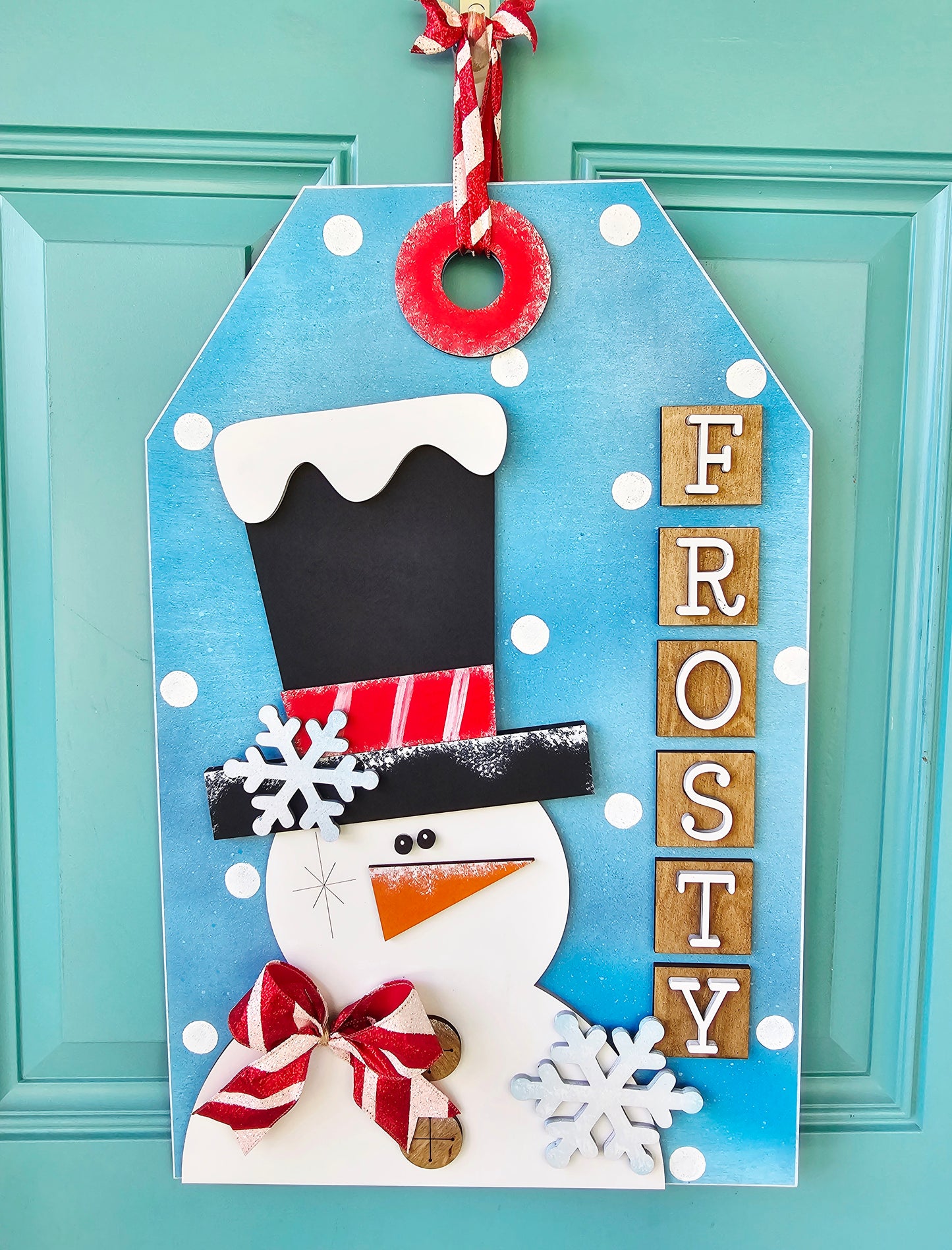 Frosty the Snowman Tag Door Hanger