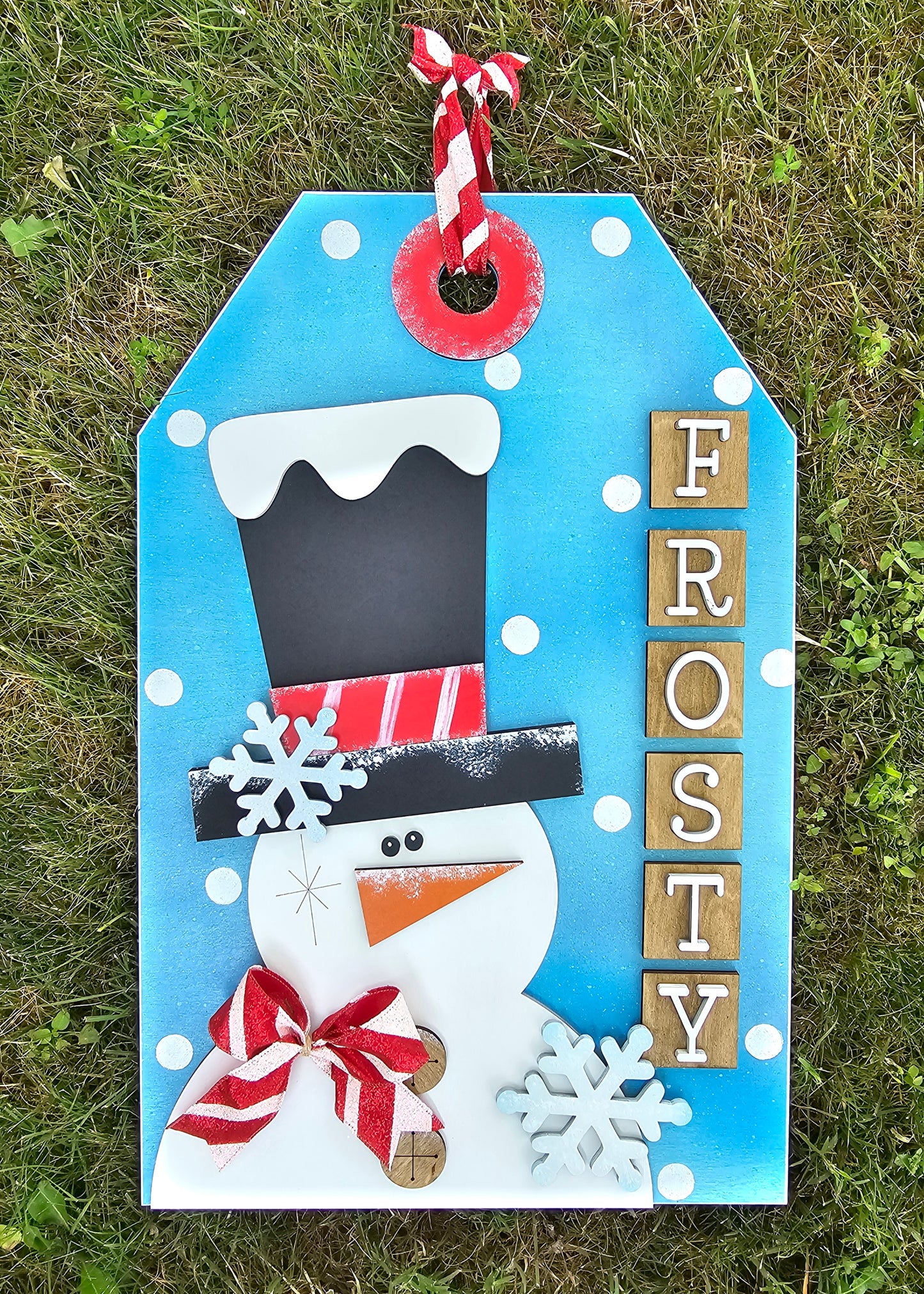 Frosty the Snowman Tag Door Hanger