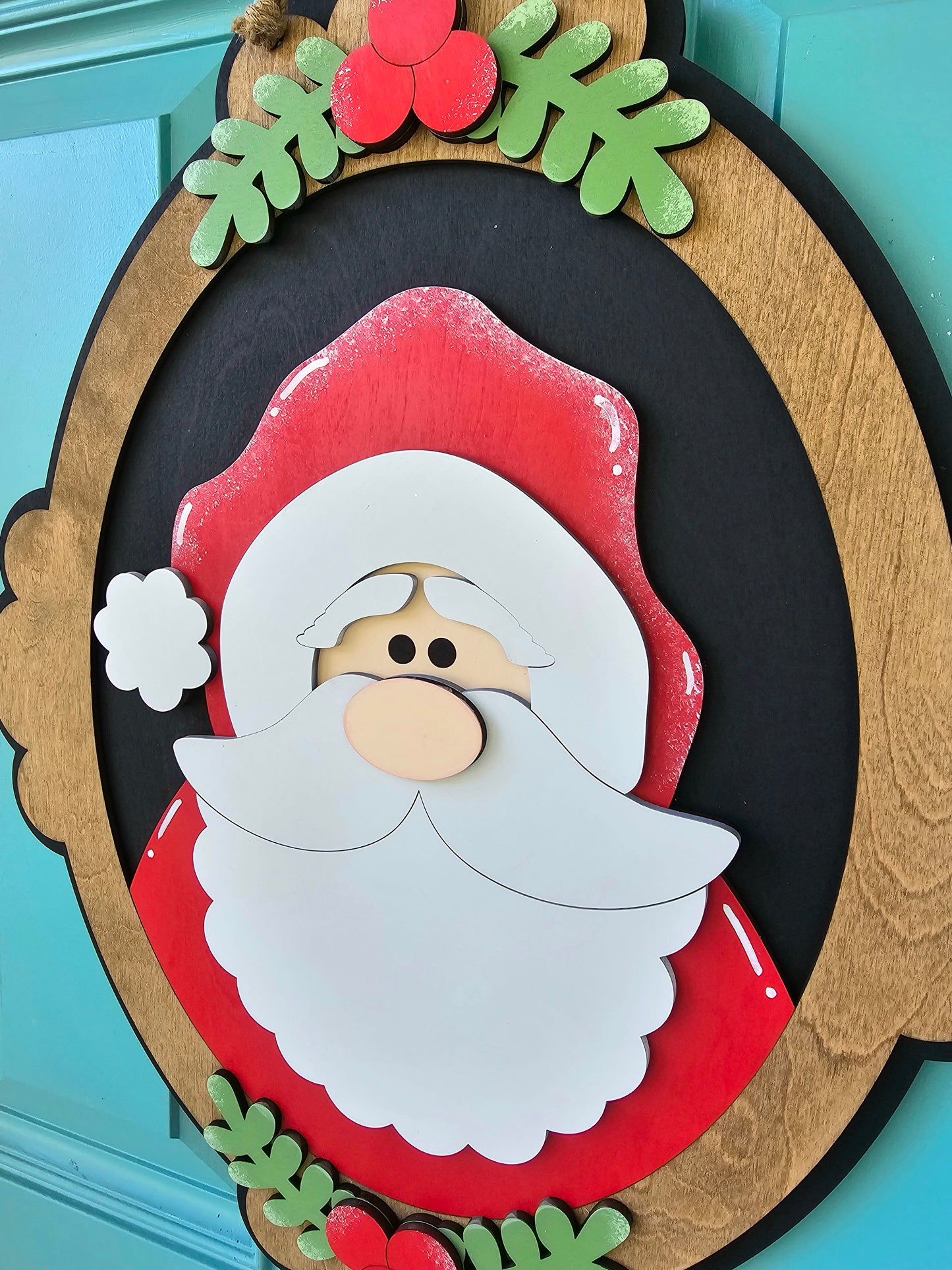 Christmas Portrait Door Hangers (Santa, Reindeer & Mrs. Claus)