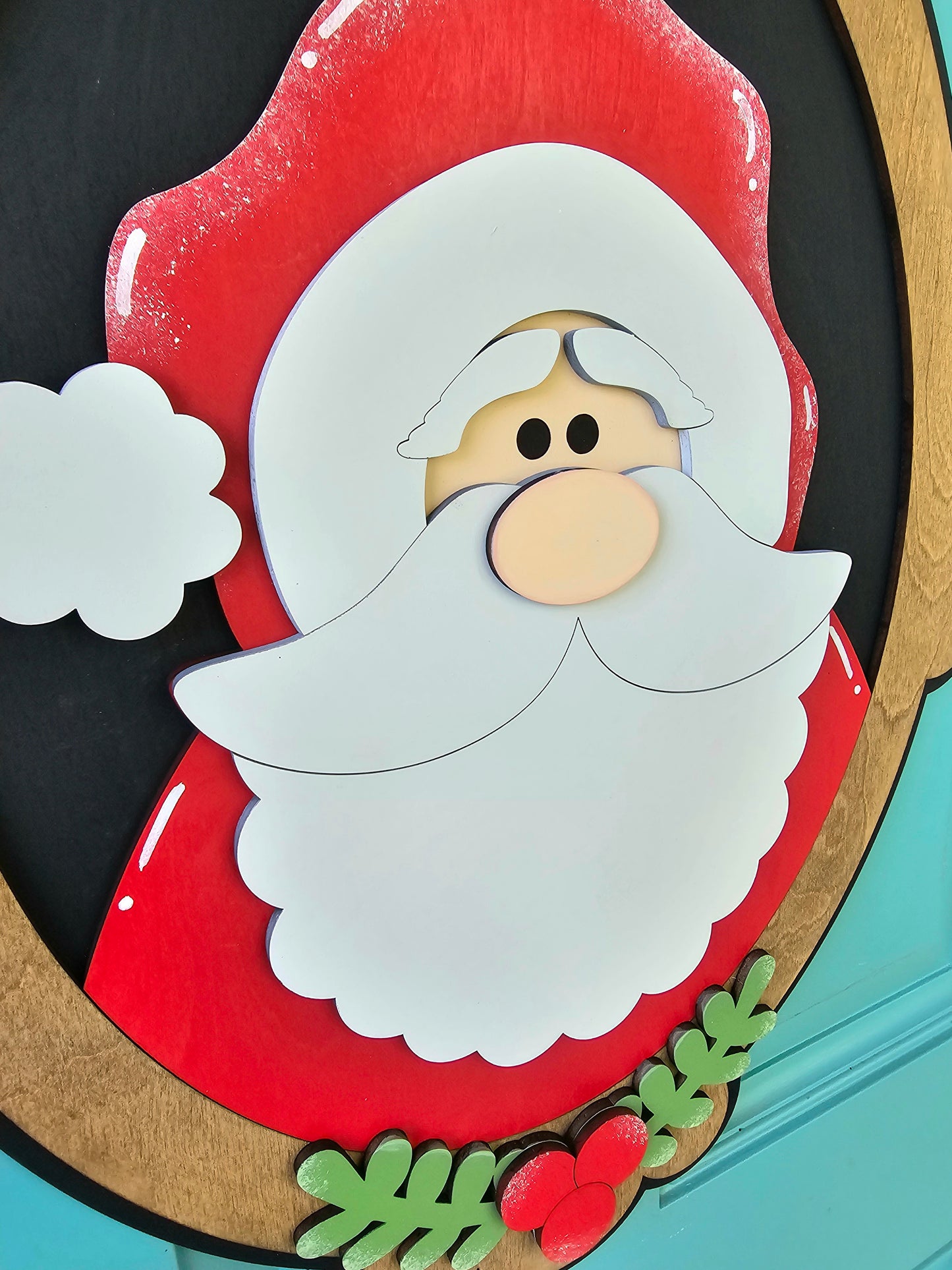 Christmas Portrait Door Hangers (Santa, Reindeer & Mrs. Claus)