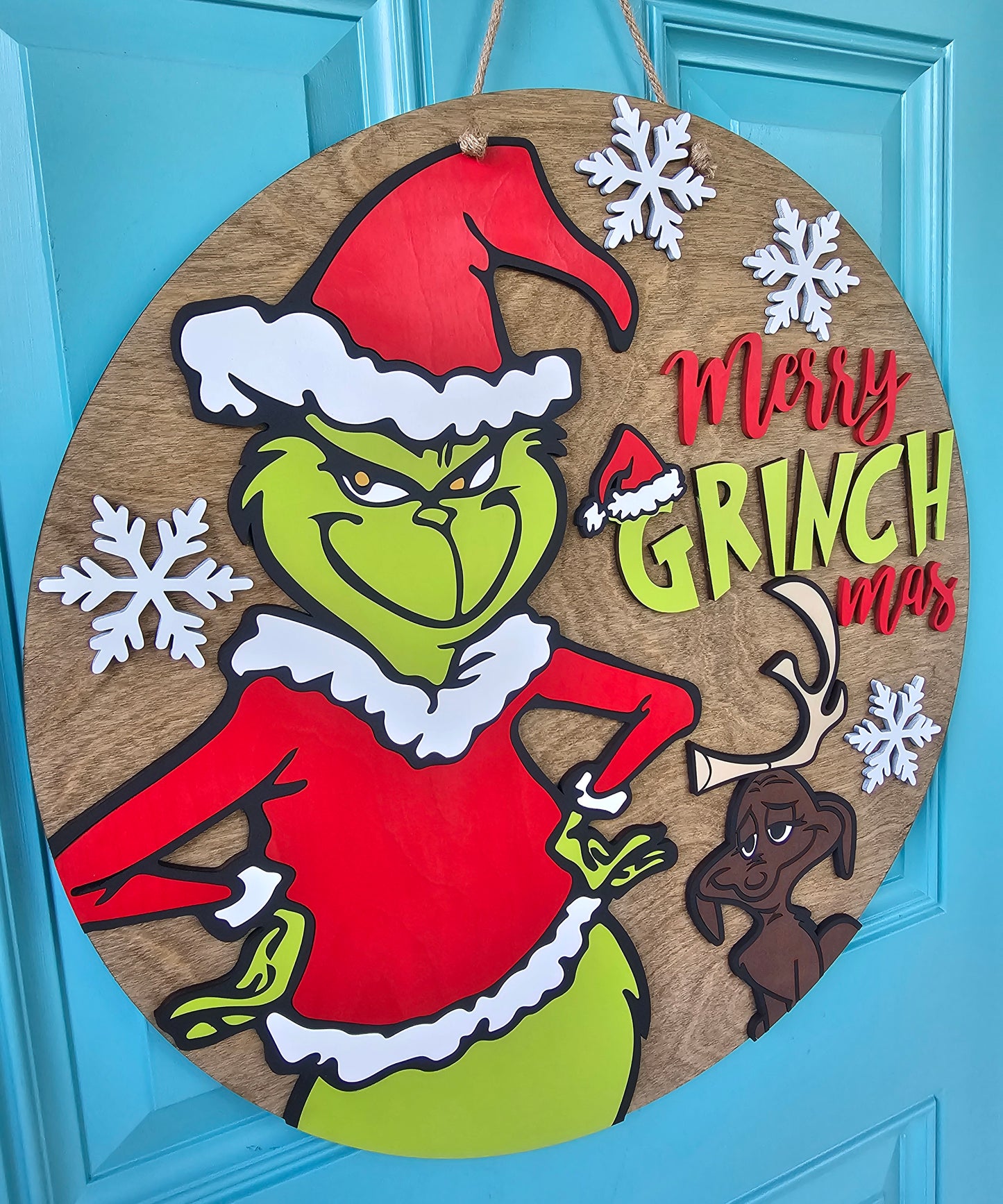 Grinch & Max Door Hanger