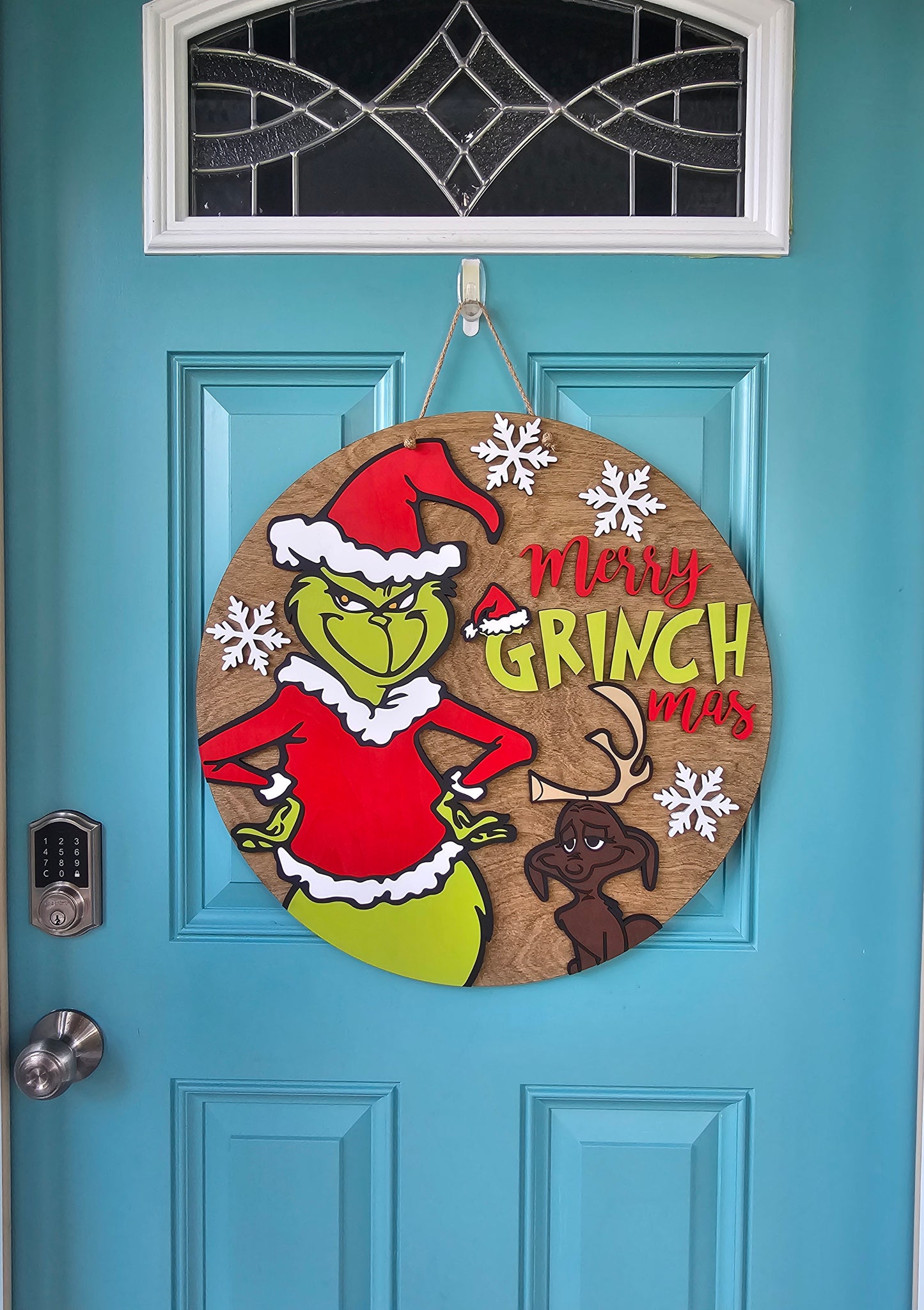 Grinch & Max Door Hanger