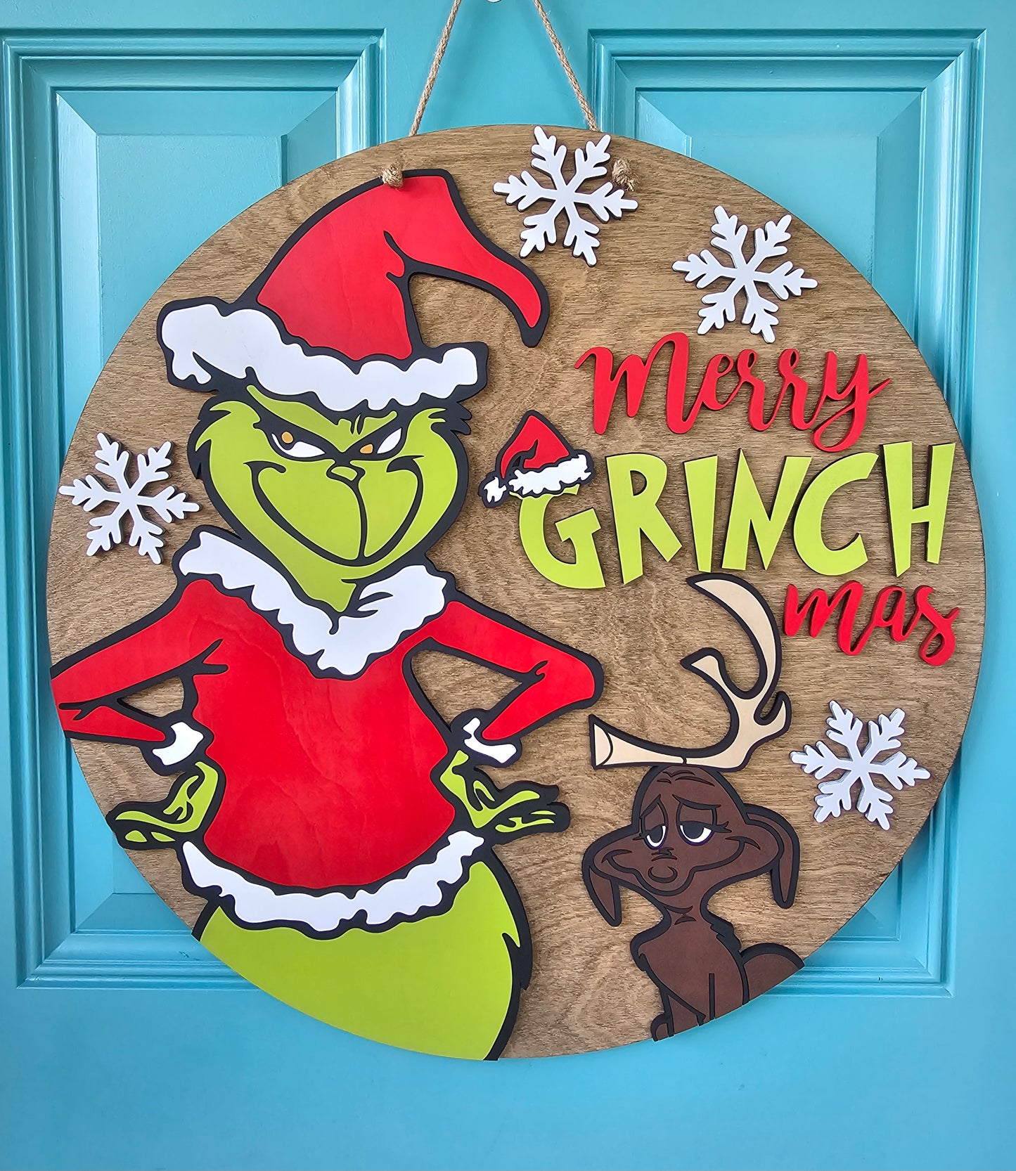 Grinch & Max Door Hanger
