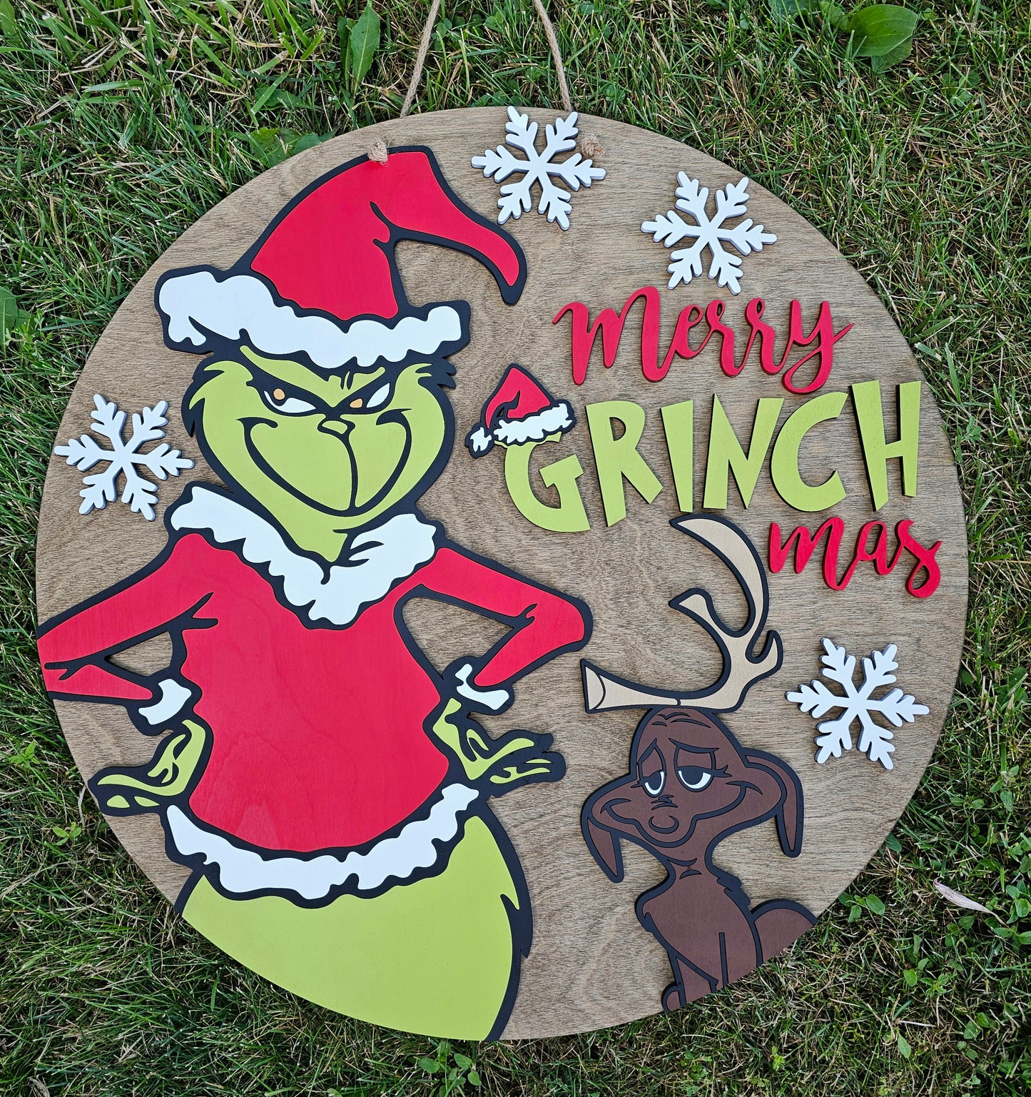 Grinch & Max Door Hanger
