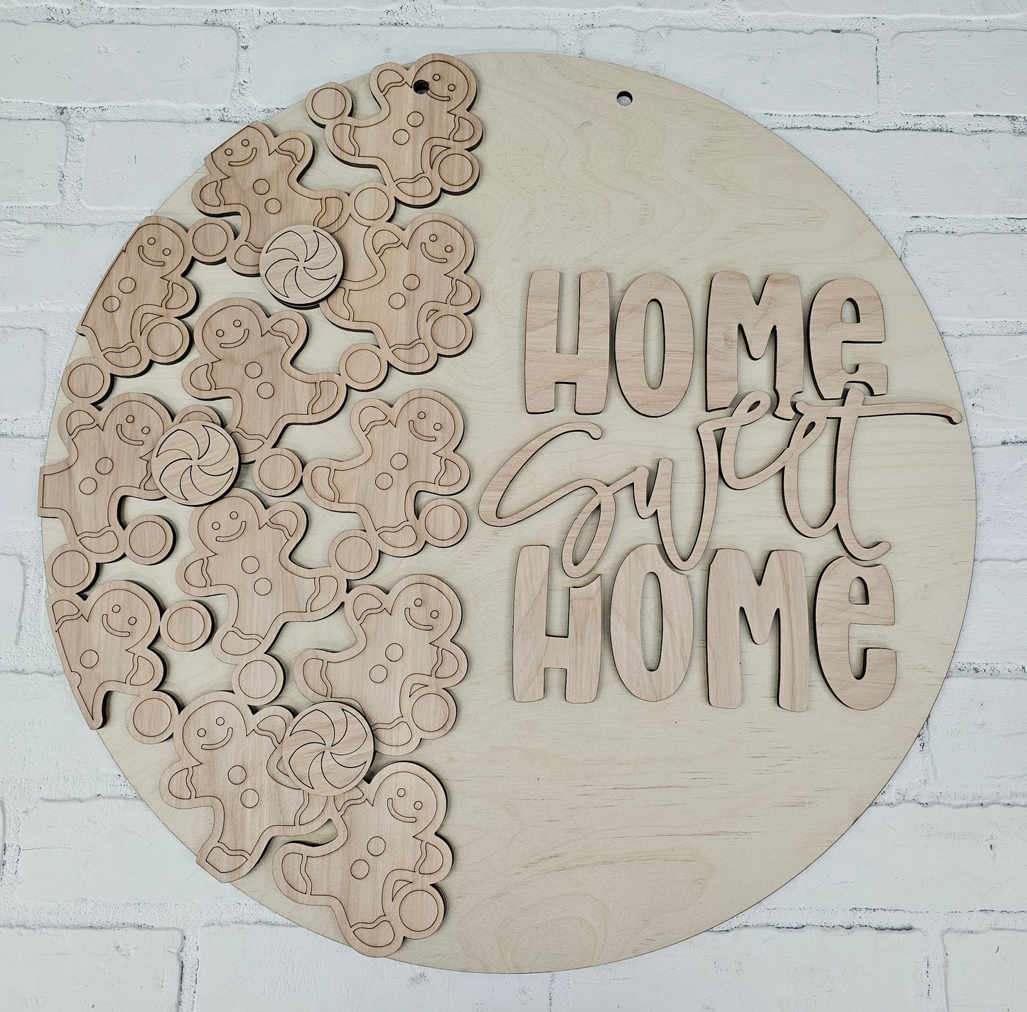Home Sweet Home Gingerbread Door Hanger
