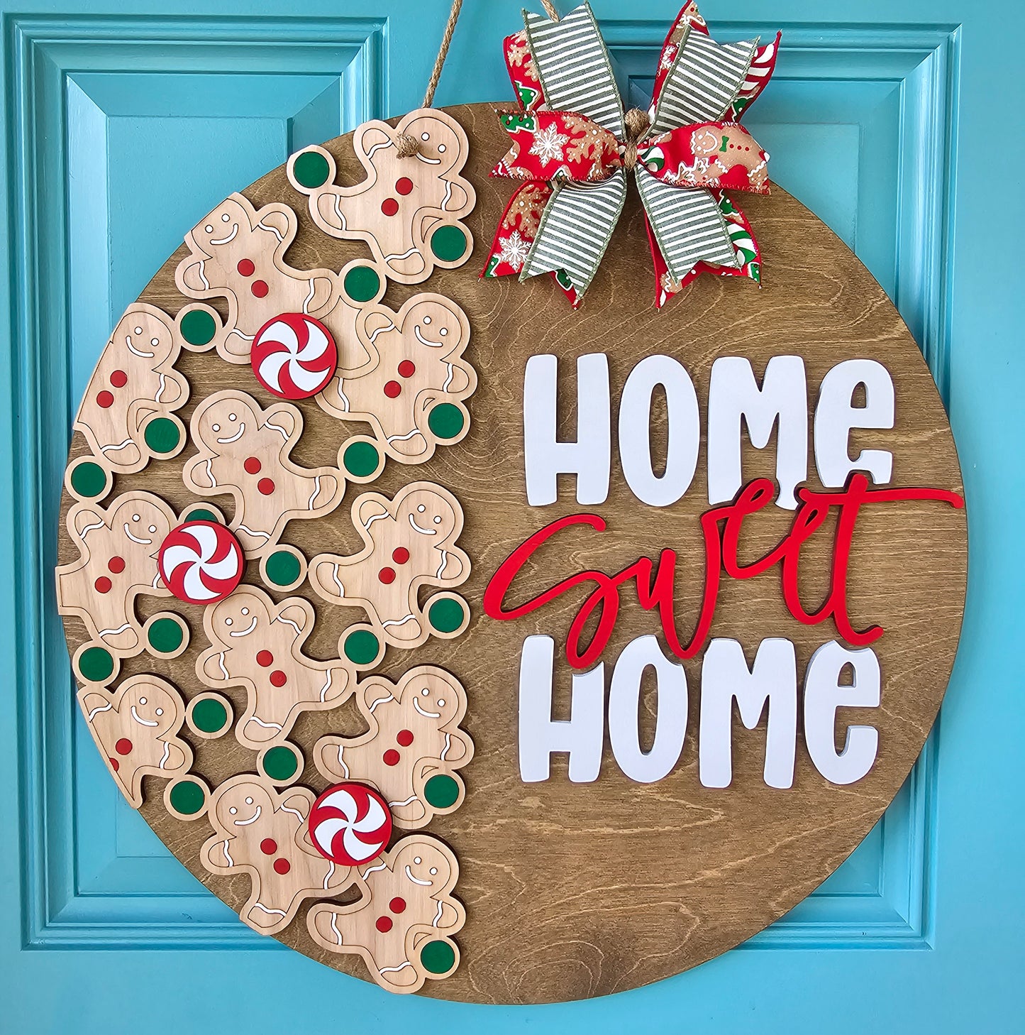 Home Sweet Home Gingerbread Door Hanger
