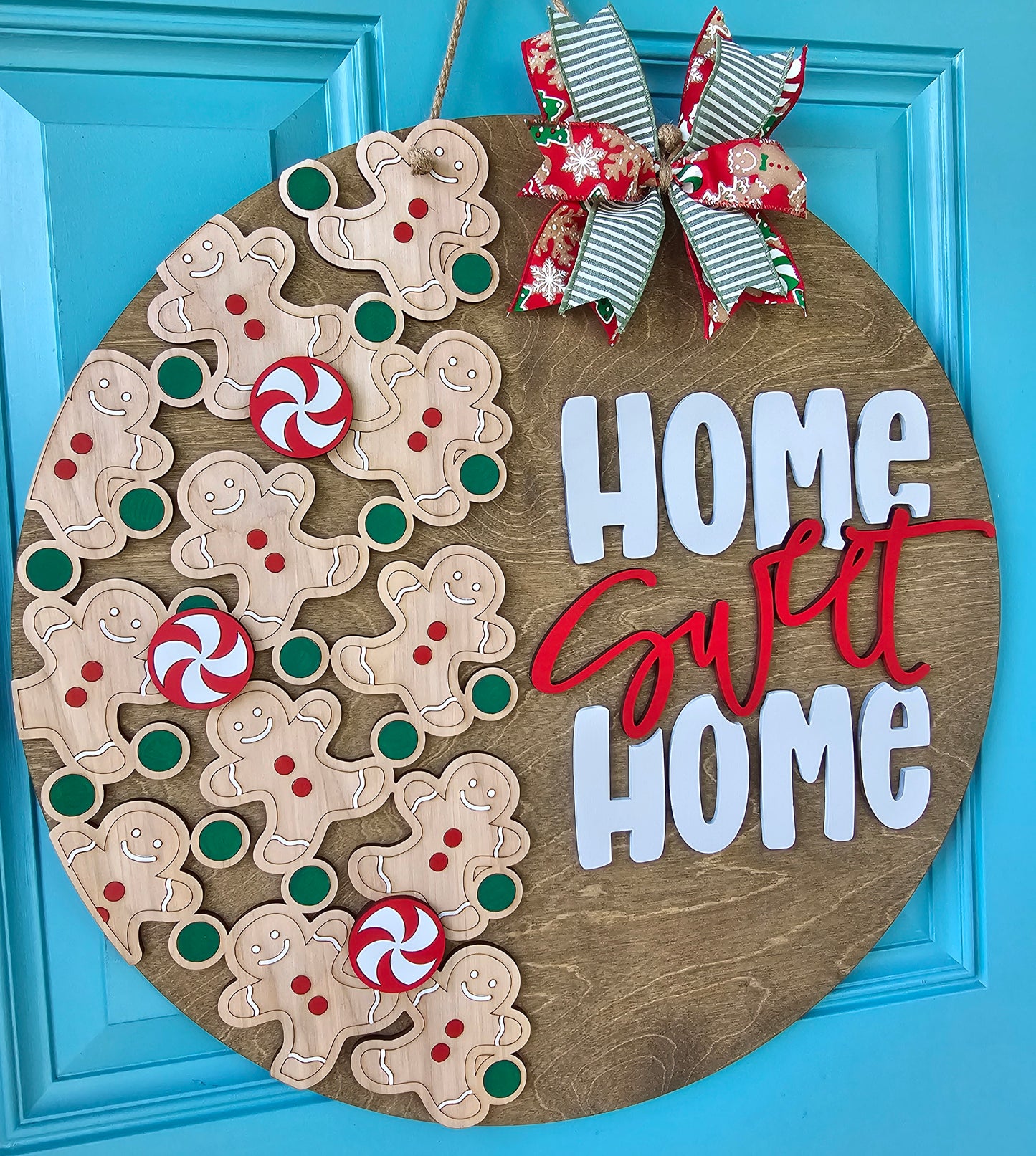 Home Sweet Home Gingerbread Door Hanger
