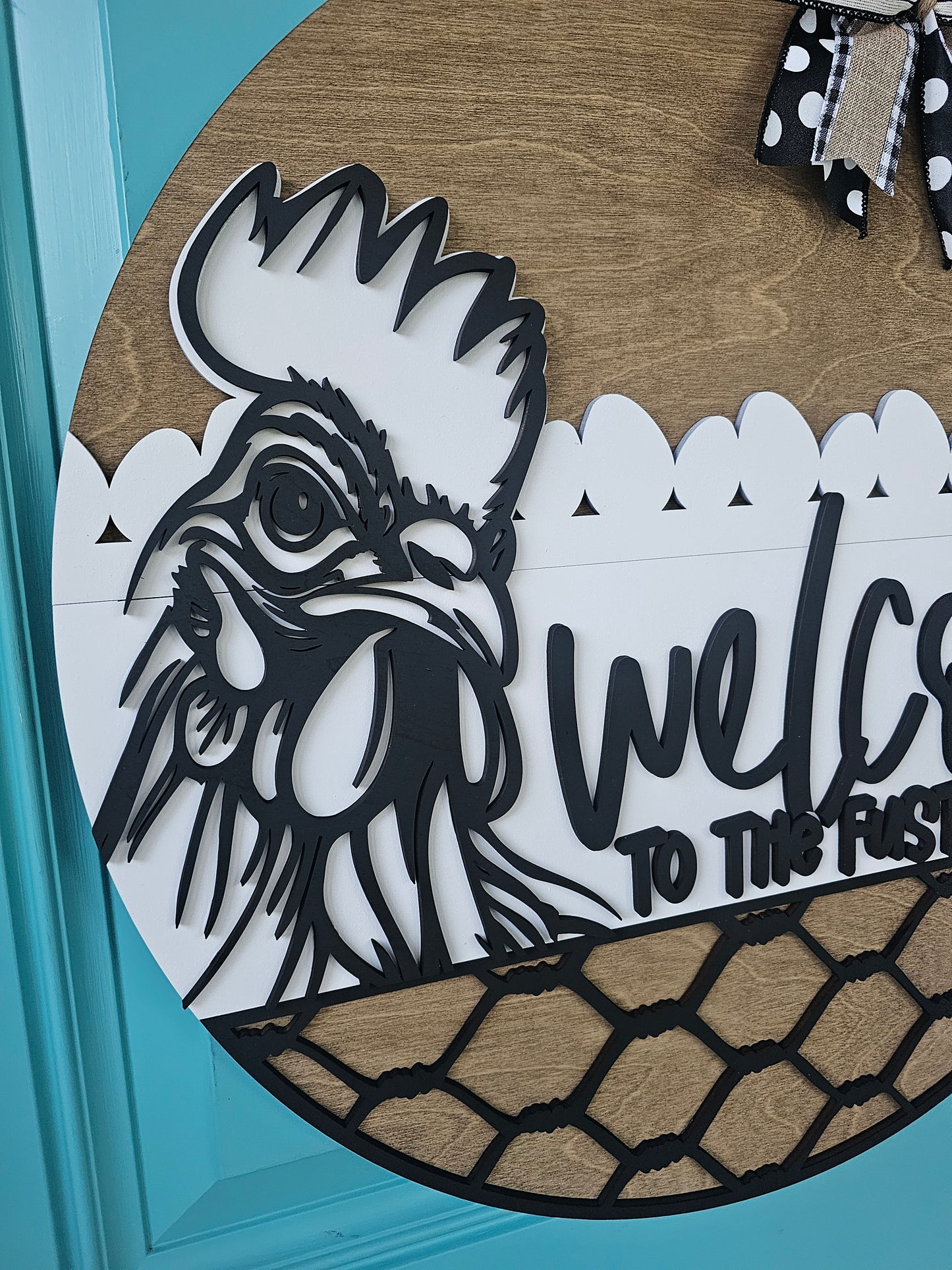 Welcome to the Fuster Cluck Door Hanger