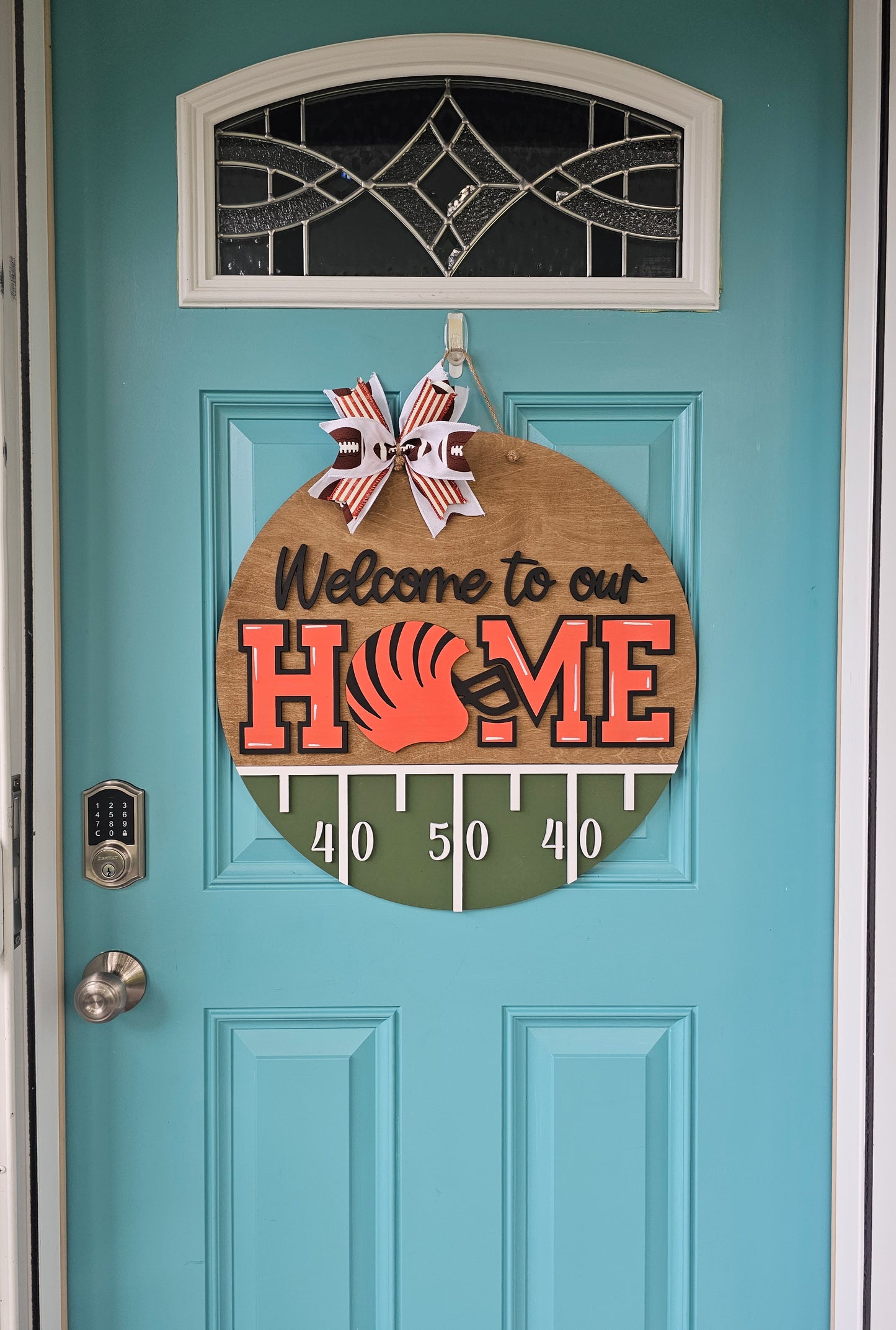 Welcome to Our Home Bengals Door Hanger