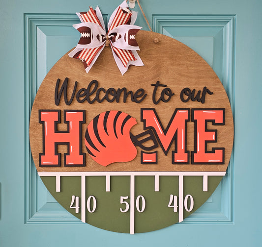 Welcome to Our Home Bengals Door Hanger