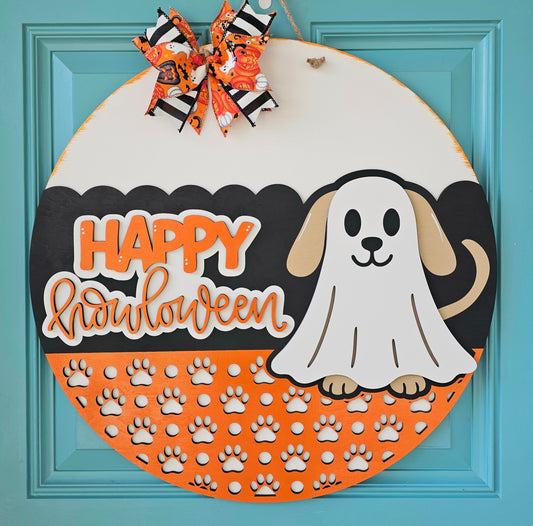 Happy Howloween Dog Door Hanger