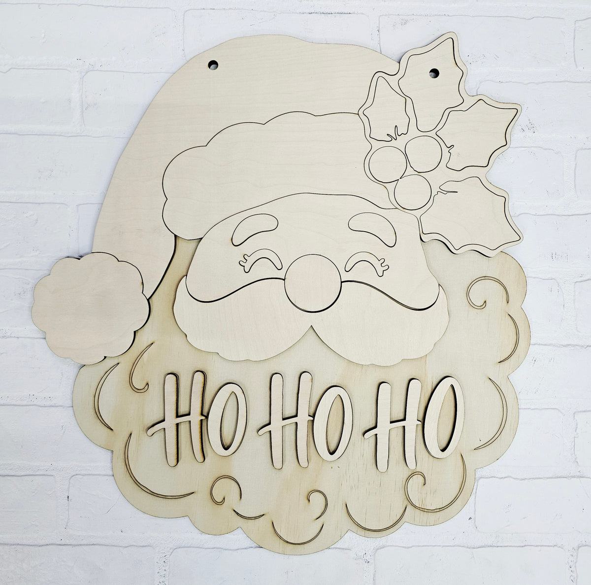The Cheerful Santa Door Hanger