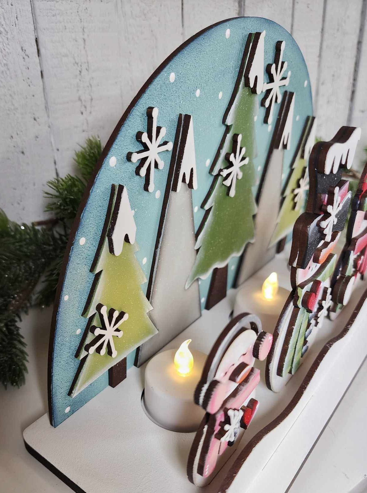 Snowman Tealight Shelf Sitter